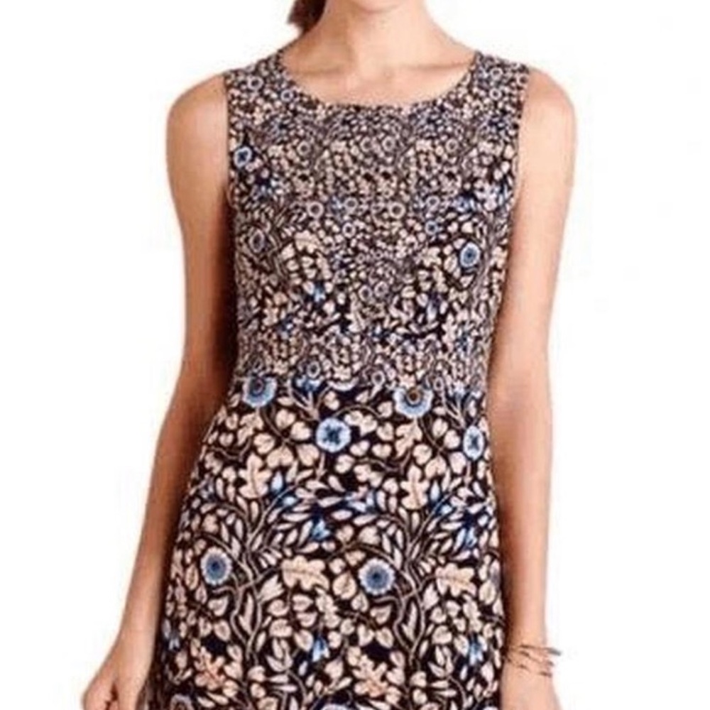 Maeve by Anthropologie Floral Sheath Dress - Black and Blue